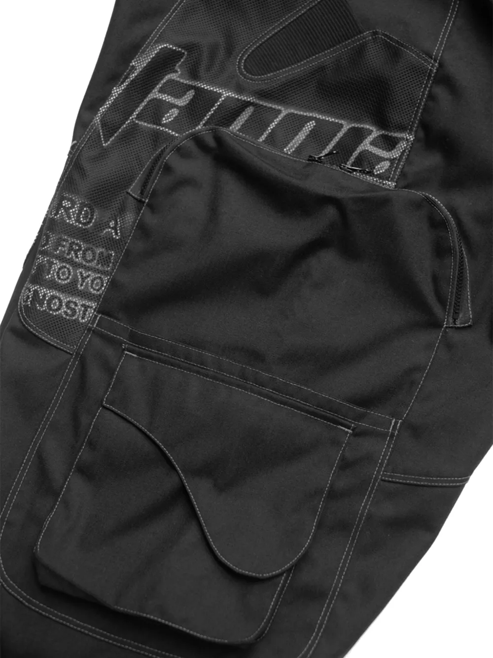 RRR123 Meta-Raver cargo broek Zwart