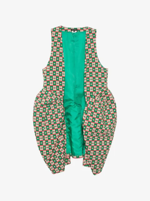 Comme des Garçons Homme Plus abrigo con motivo geométrico
