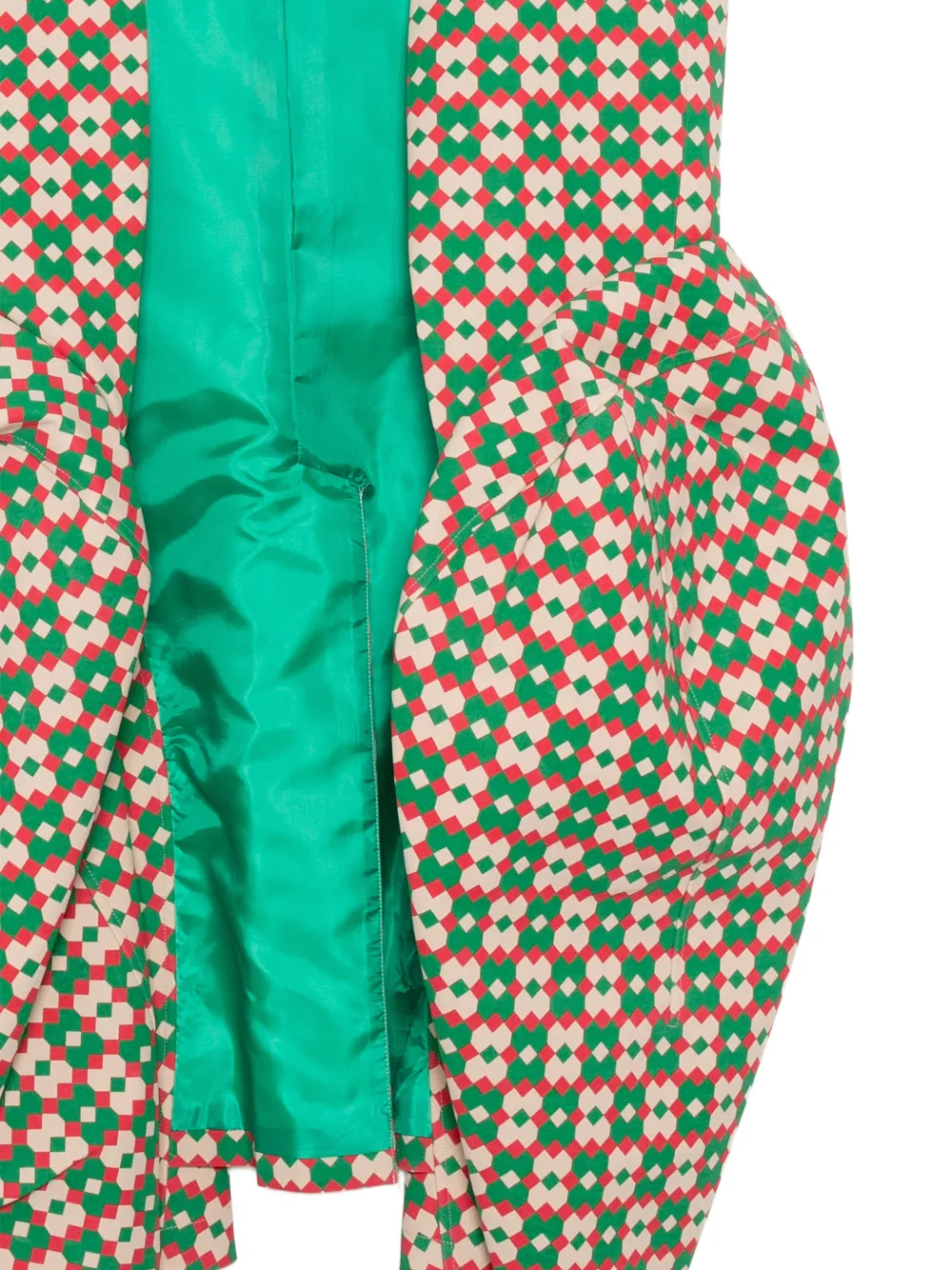 Comme des Garçons Homme Plus Jas met geometrisch patroon Groen