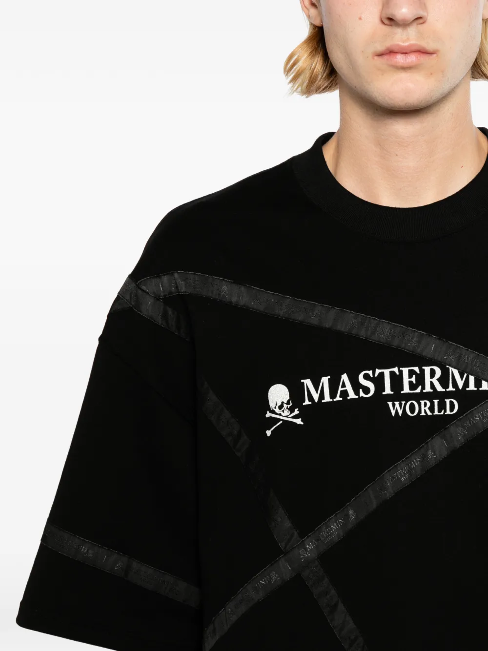 Mastermind World T-shirt met logoprint Zwart