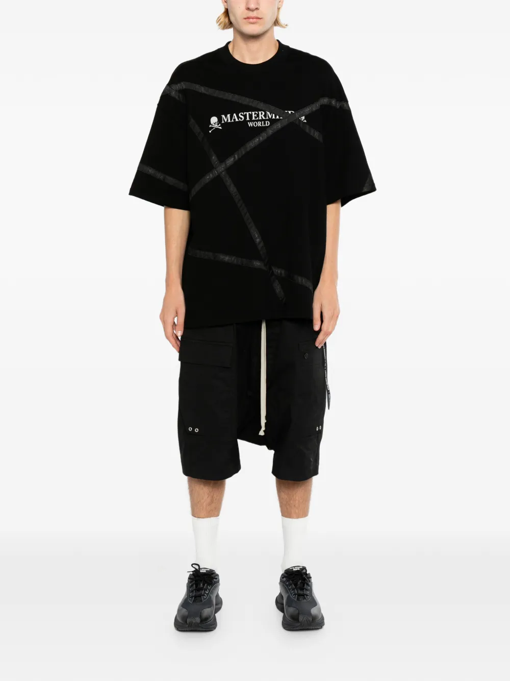 Mastermind World T-shirt met logoprint Zwart