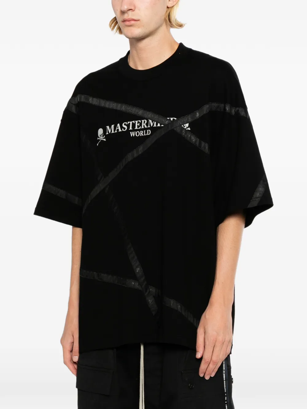 Mastermind World T-shirt met logoprint Zwart