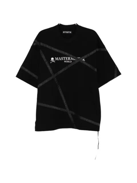 Mastermind World logo-print panelled T-shirt