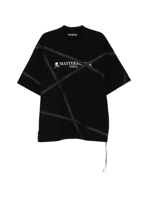 Mastermind World logo-print panelled T-shirt