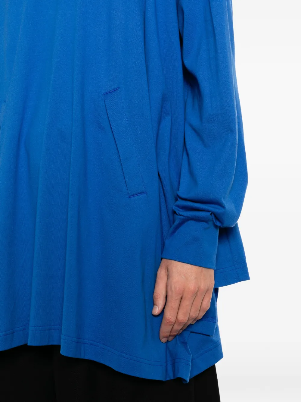 Comme des Garçons Homme Plus Asymmetrische oversized hoodie Blauw