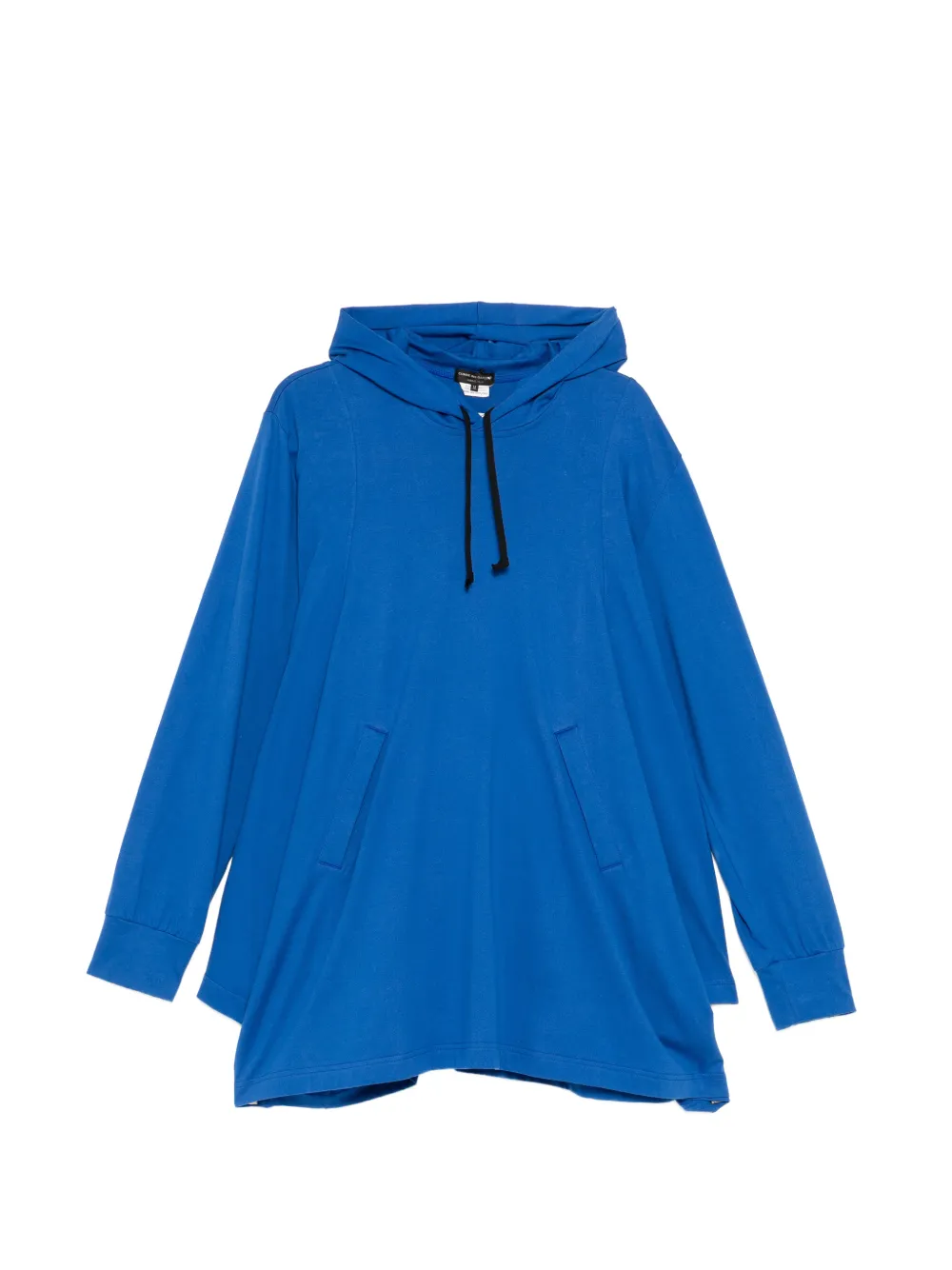 Comme des Garçons Homme Plus asymmetric oversized hoodie - Blue