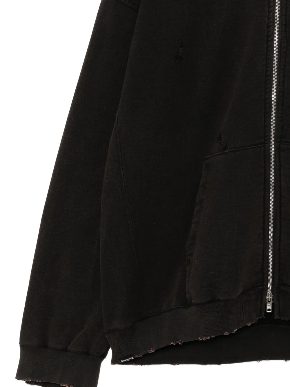 Mastermind World Gerafelde hoodie Zwart