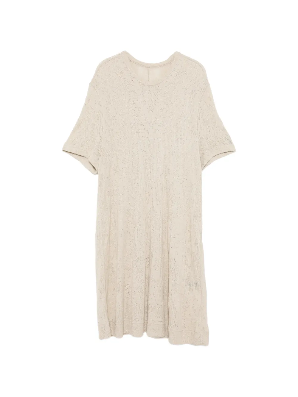 Julius jacquard-weave short-sleeve T-shirt - Toni neutri