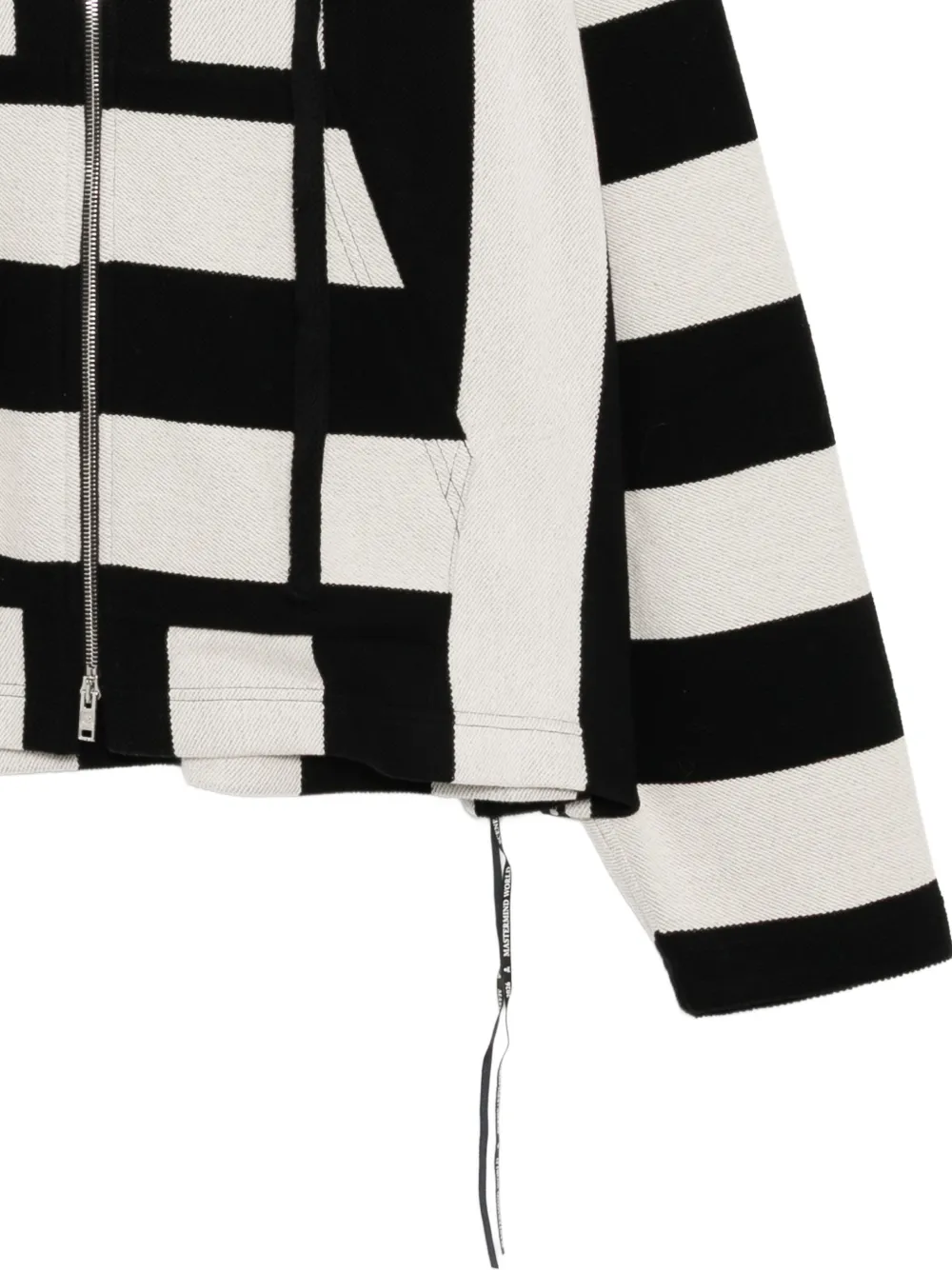 Mastermind World Gestreepte hoodie Zwart