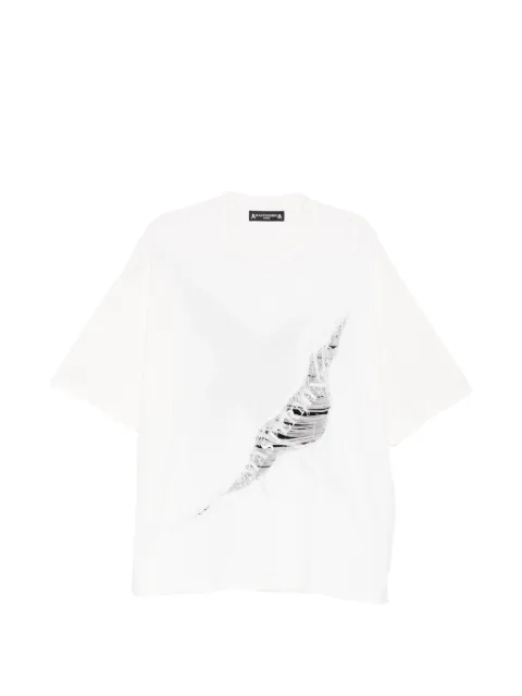 Mastermind World distressed ribbed T-shirt