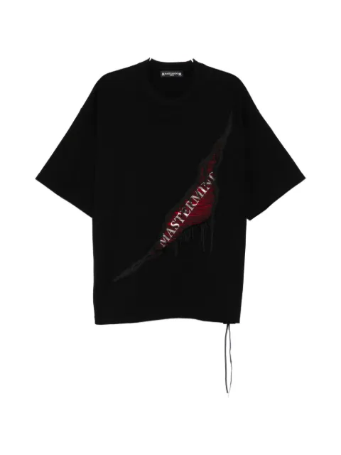 Mastermind World distressed ripped T-shirt