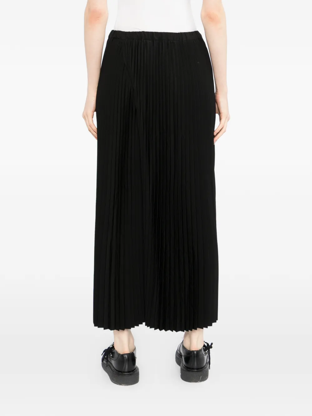 Junya Watanabe Broek met geplooid vlak Zwart