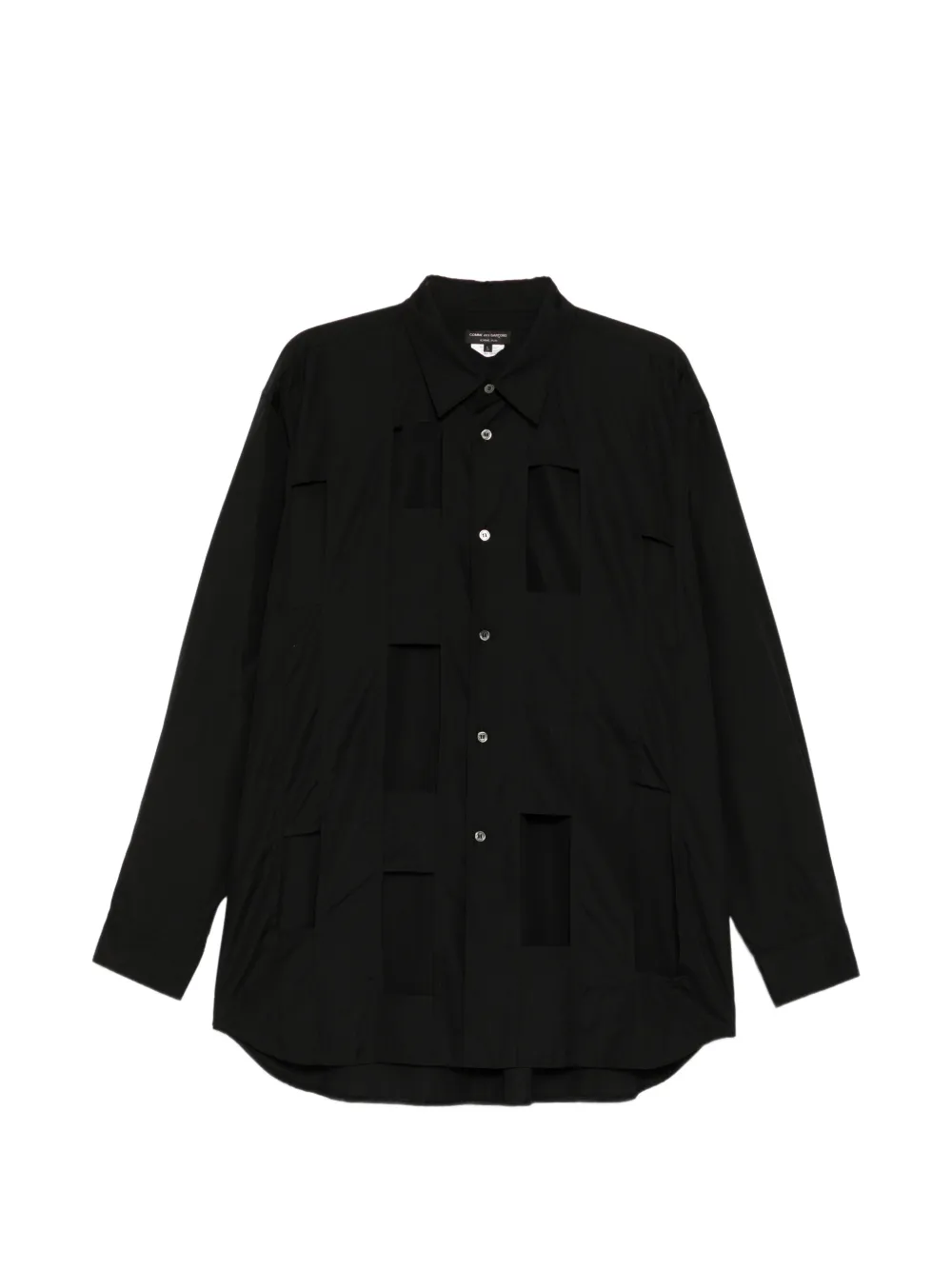 Comme des Garçons Homme Plus cutwork long-sleeve shirt - Nero