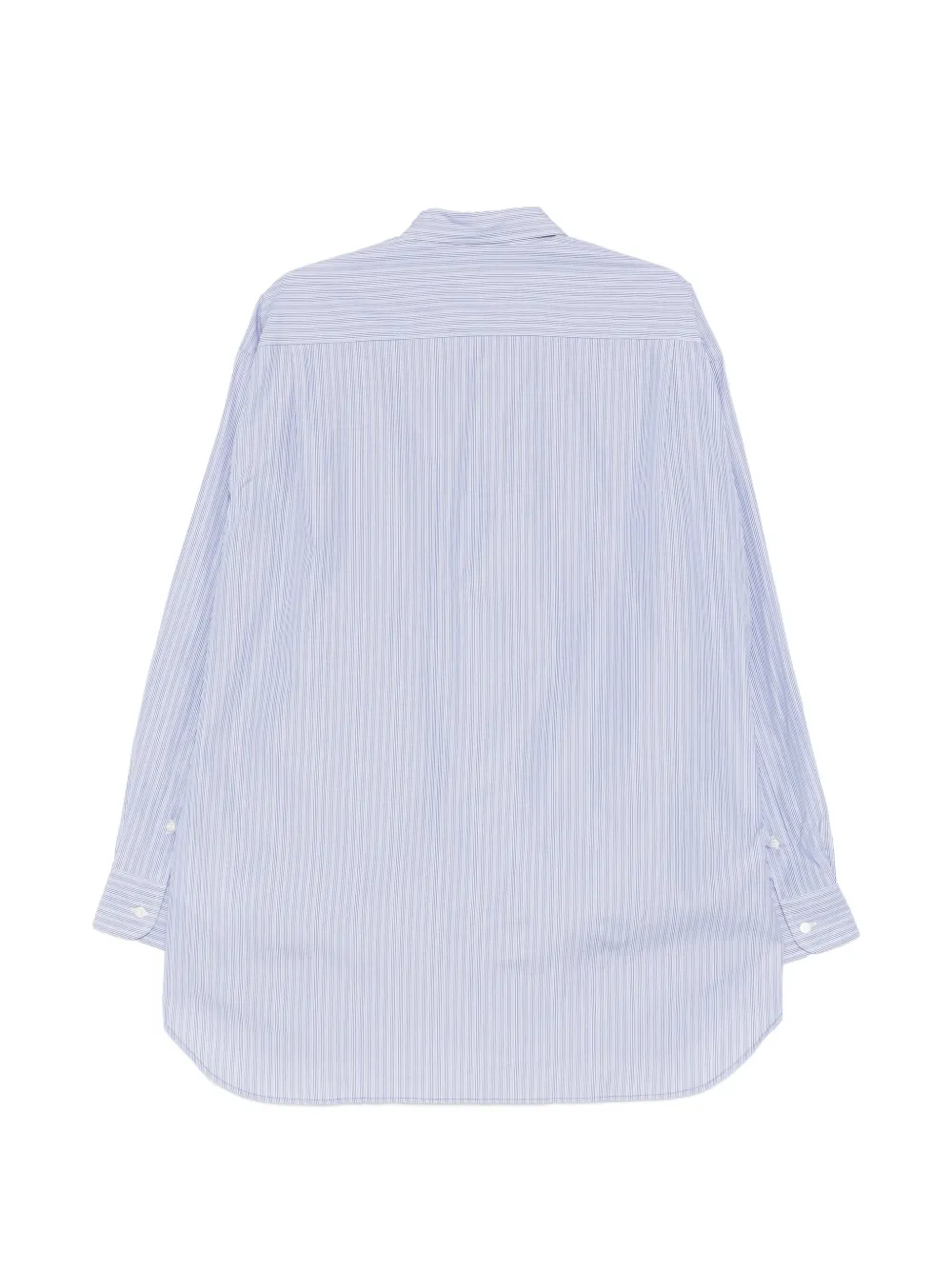 Comme des Garçons Homme Gelaagd gestreept overhemd Blauw