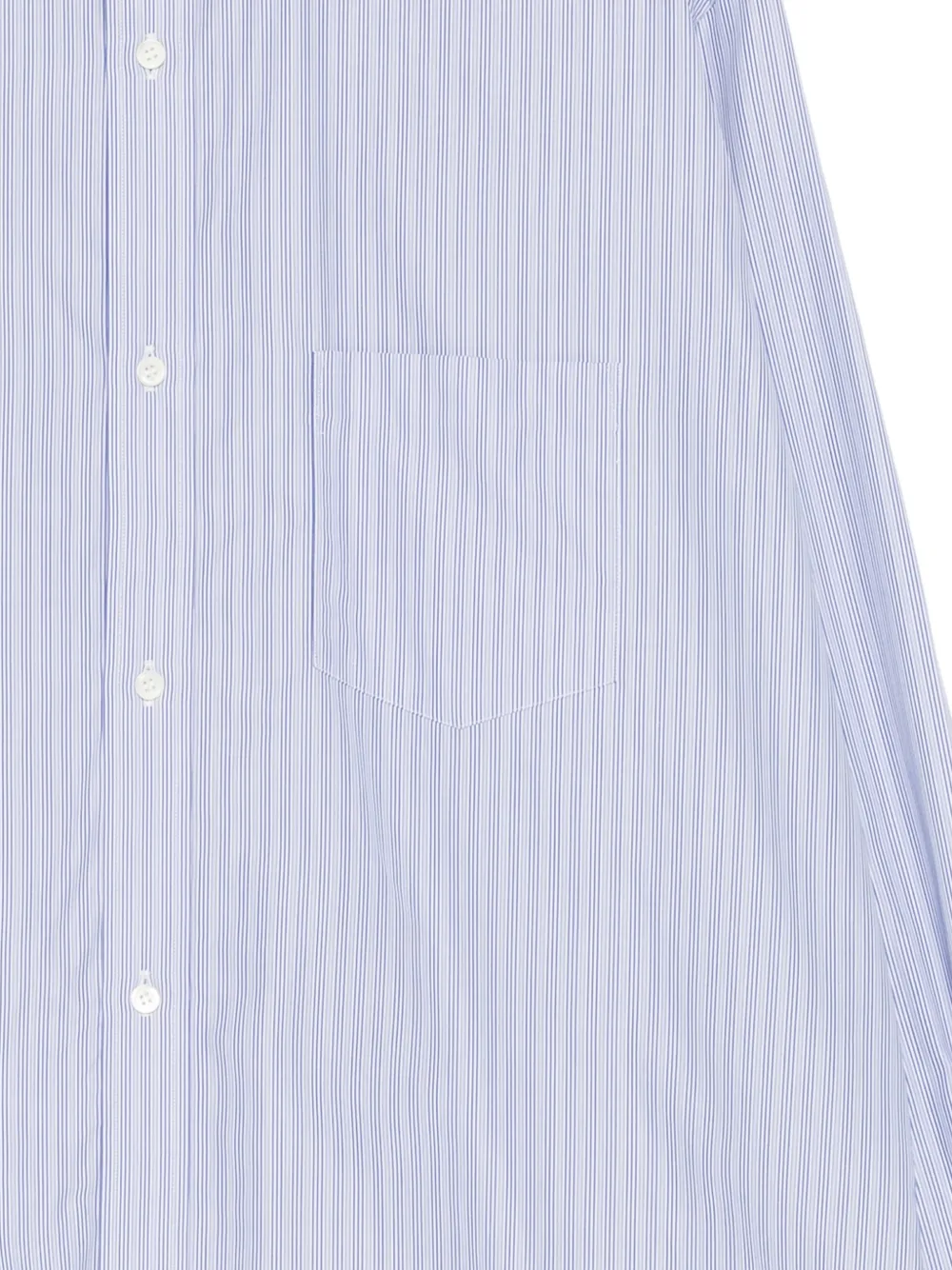 Comme des Garçons Homme Gelaagd gestreept overhemd Blauw