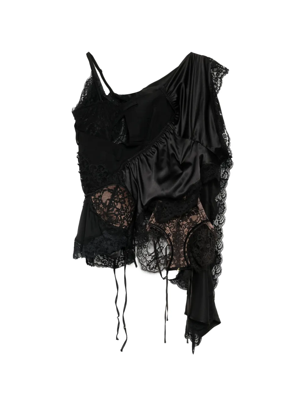 Junya Watanabe Gedeconstrueerde blouse Zwart