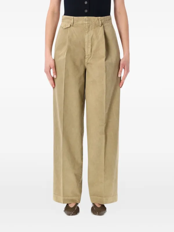 Auralee Belt-loops Trousers in Neutrals