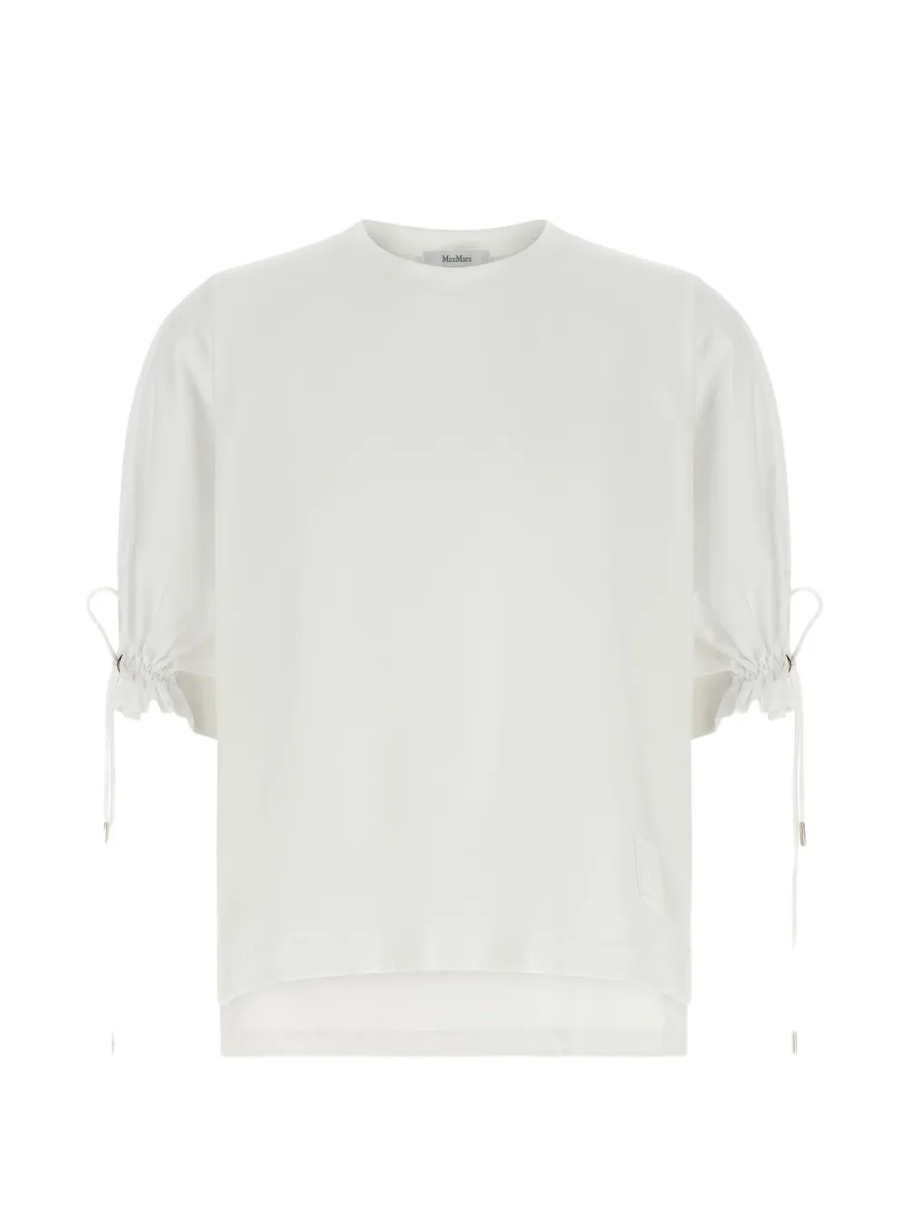 Max Mara T-shirt con coulisse - Bianco