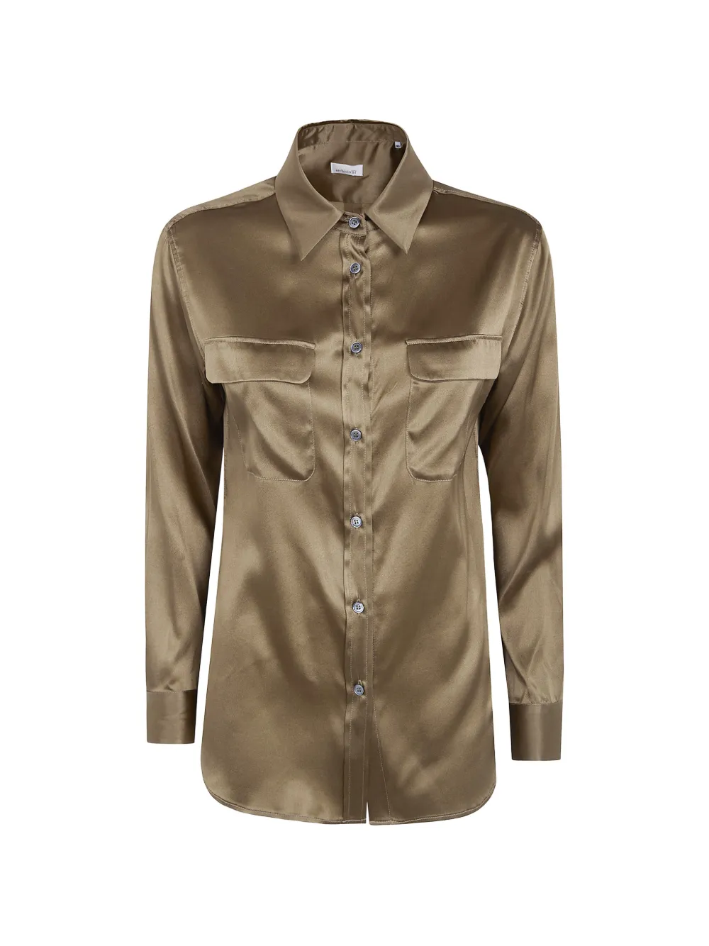 ARCHIVIO 67 flap-pocket silk shirt - Verde