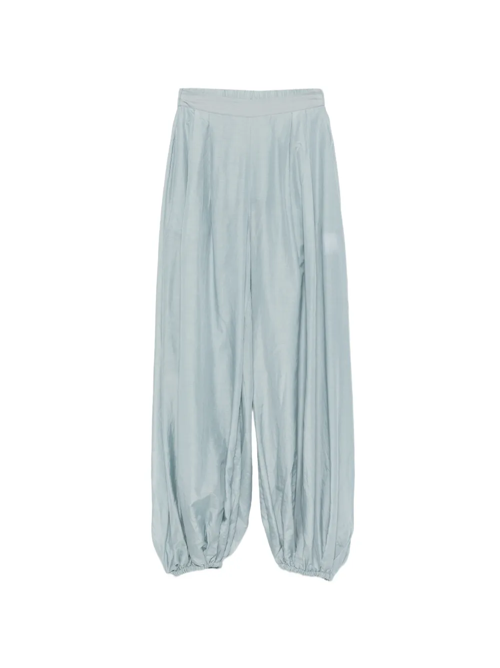 Semicouture elasticated-cuff pleated trousers - Blau
