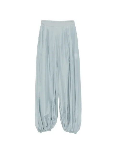 Semicouture elasticated-cuff pleated trousers