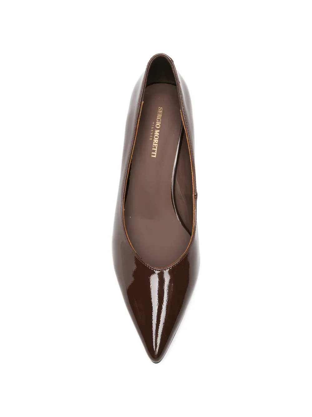 SERGIO MORETTI FIRENZE Pumps met puntige neus Bruin