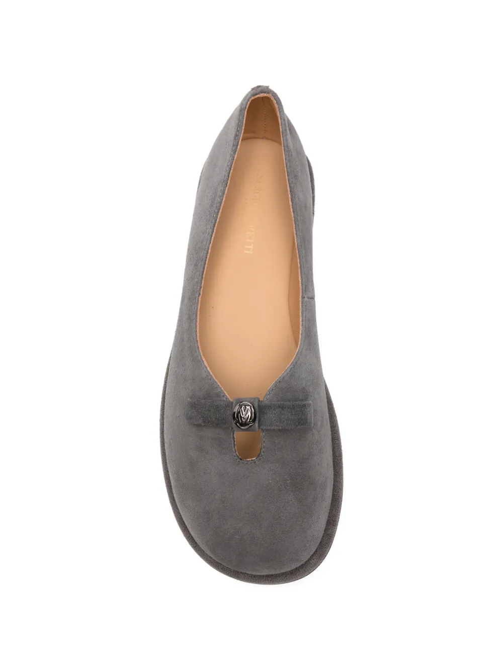 SERGIO MORETTI FIRENZE Ballerina's met strikdetail Grijs