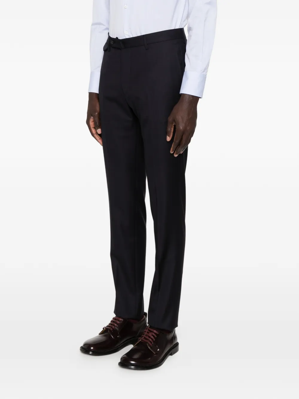 Tagliatore Broek met riemlussen Blauw