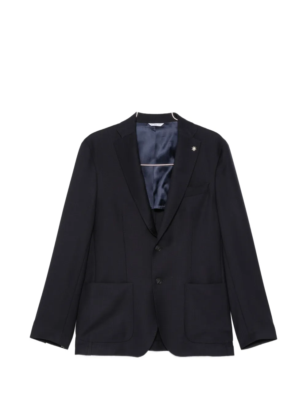 Manuel Ritz notched-lapels single-breasted blazer - Blu
