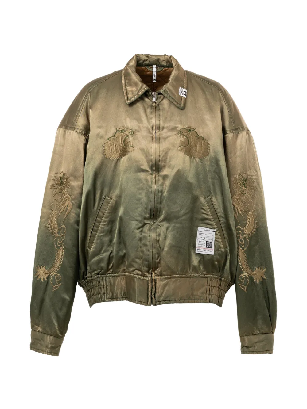 Maison MIHARA YASUHIRO embroidered bomber jacket - Verde