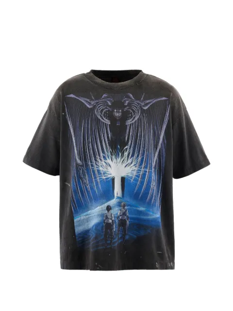 SAINT MXXXXXX Attack On Titan graphic-print T-shirt