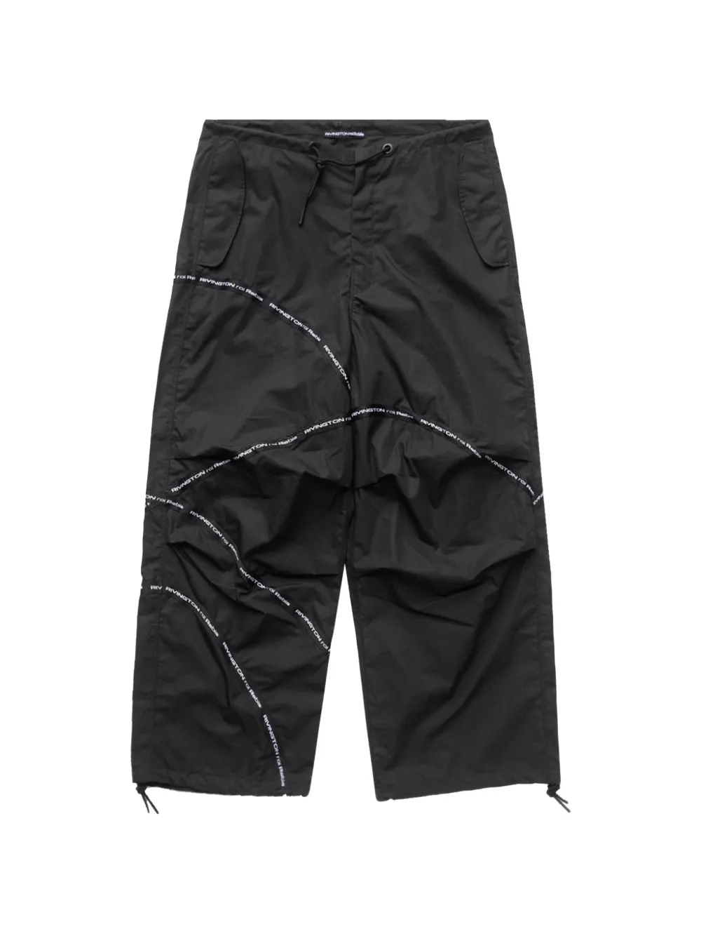 RRR123 Paraclete logo-tape trousers - Nero