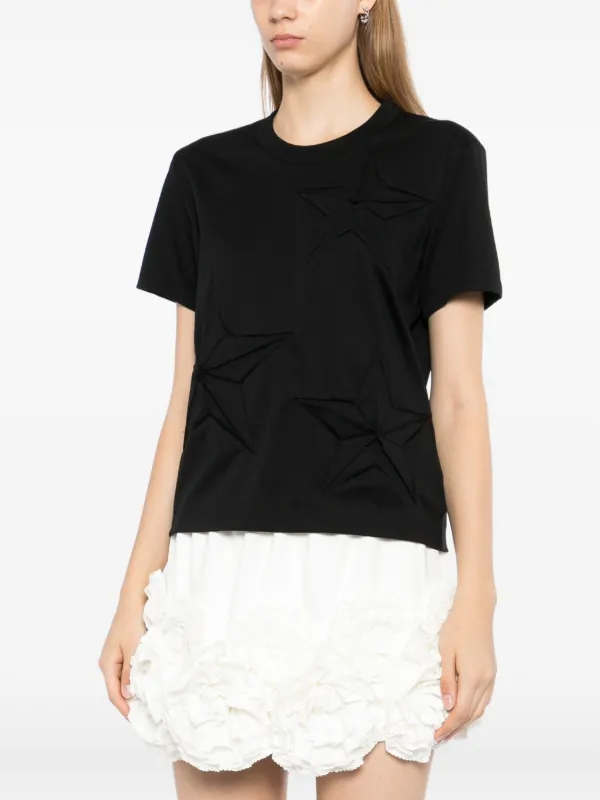 noir kei ninomiya Tシャツ M ブラック Noir Kei Ninomiya スターパッチ Tシャツ | ブラック | FARFETCH JP