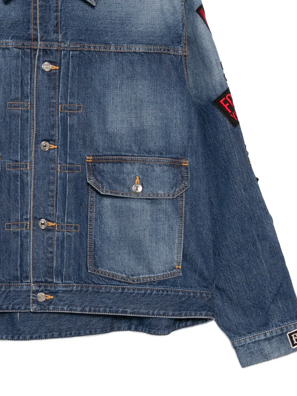 Mastermind Japan Denim jack Blauw