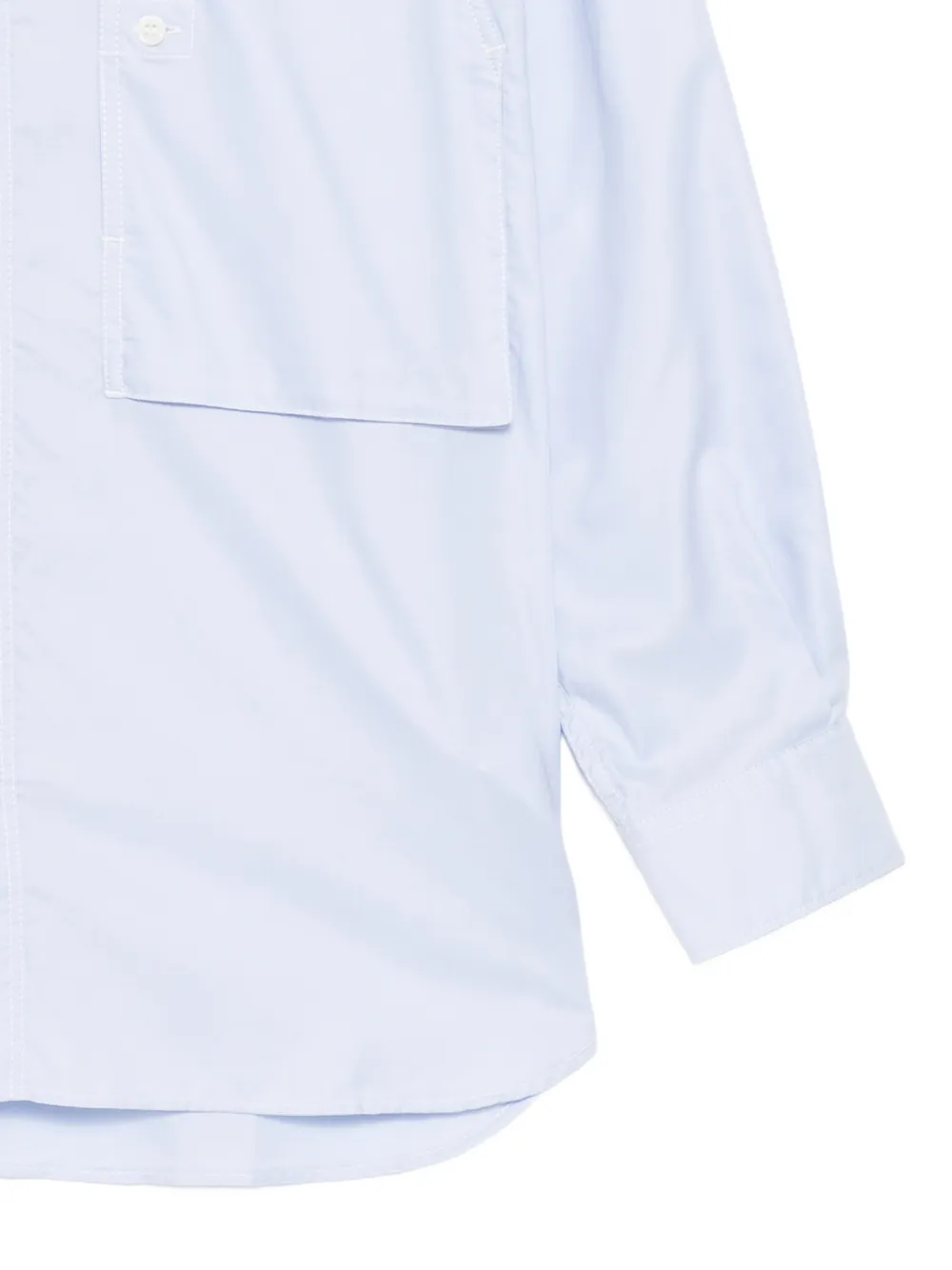 Comme des Garçons Homme Overhemd met opgestikte zak Blauw