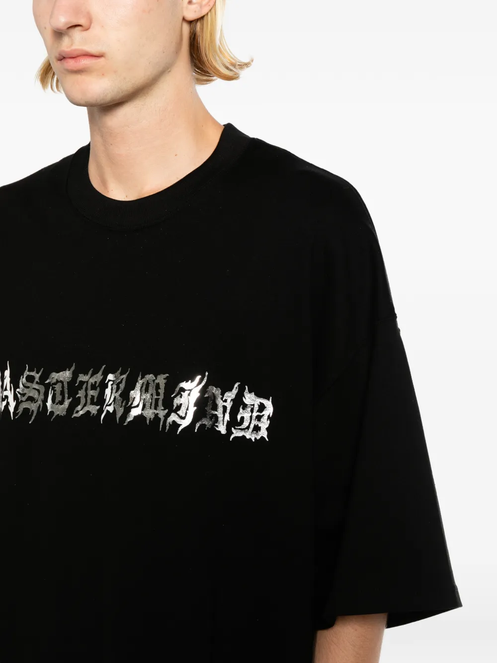 Mastermind Japan T-shirt met logoprint Zwart