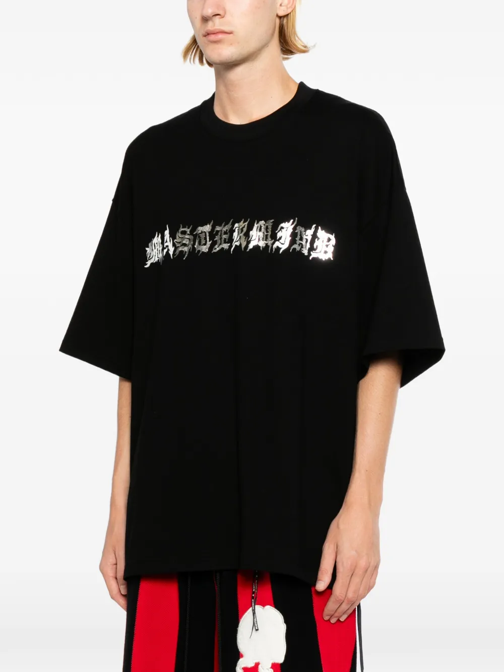 Mastermind Japan T-shirt met logoprint Zwart