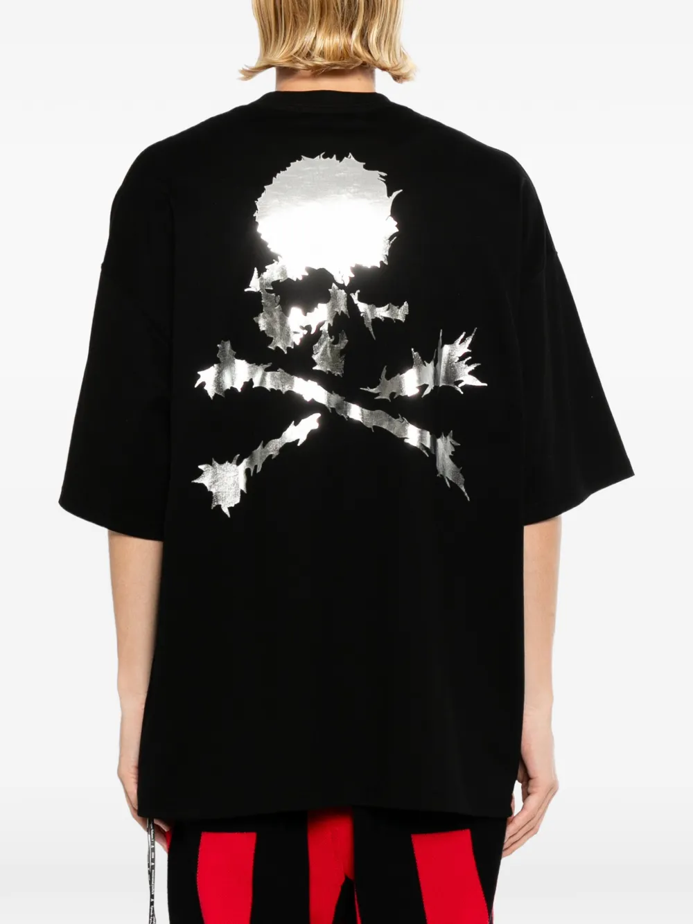Mastermind Japan T-shirt met logoprint Zwart