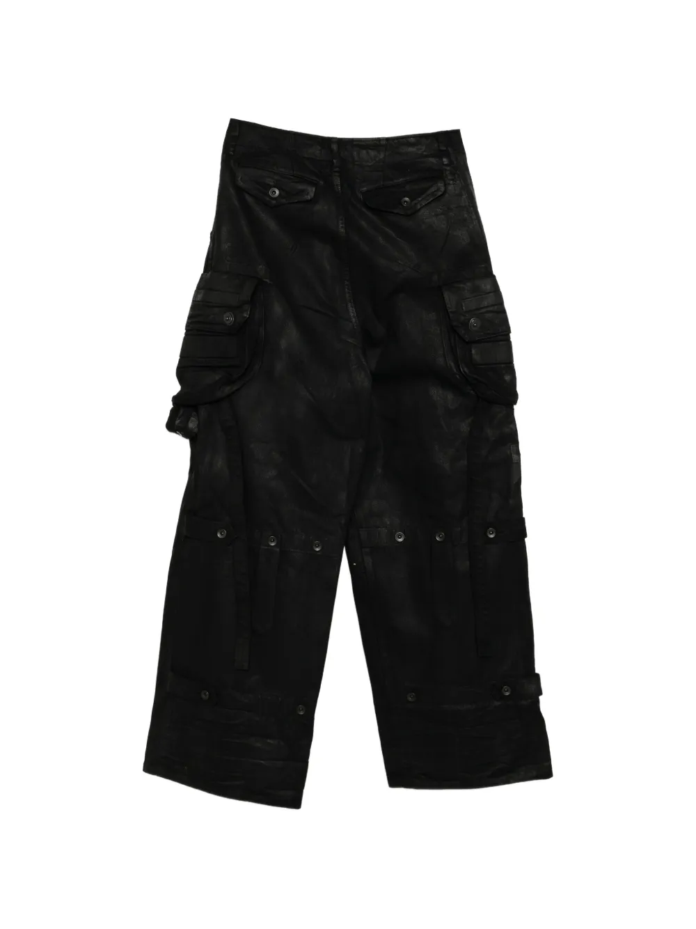 Julius Cargo broek met gecoate afwerking Zwart
