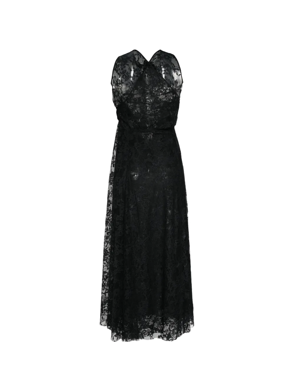 Junya Watanabe Floral-lace Maxi Dress in Black, view 2