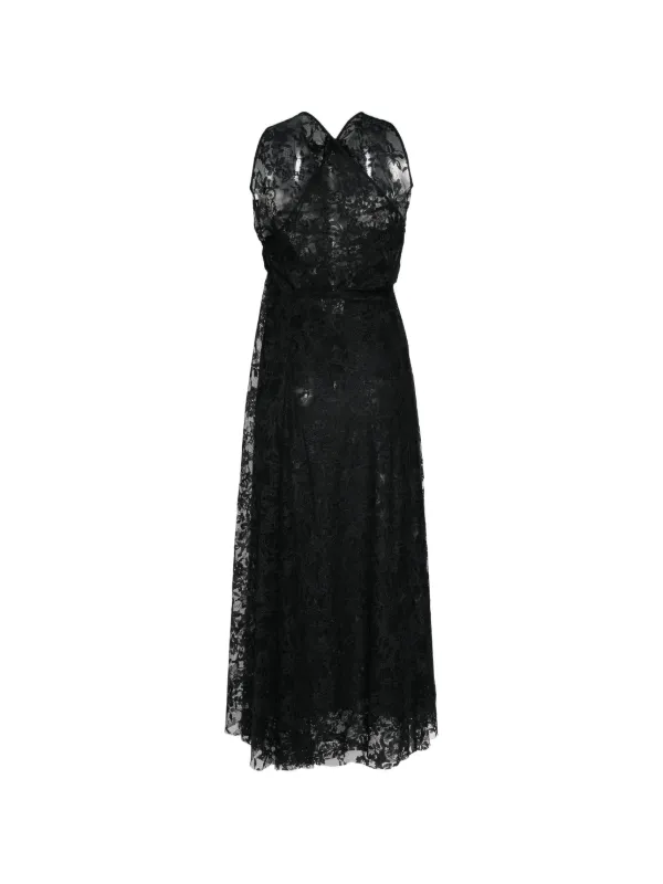 junya watanabe lace dress Junya Watanabe Floral-lace Maxi Dress