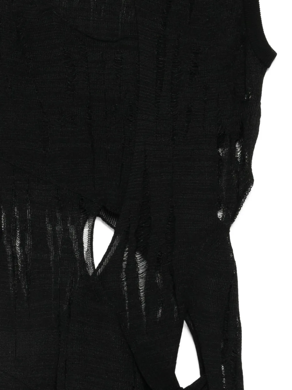 Junya Watanabe Distressed Top In Black