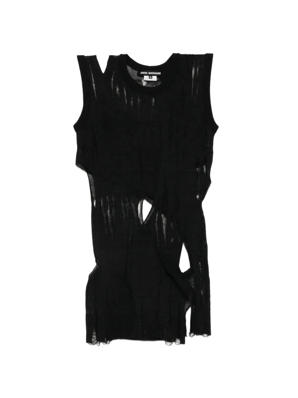 Junya Watanabe distressed top - Schwarz
