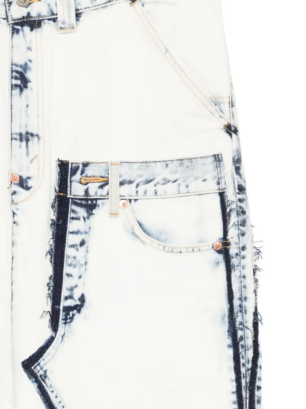 Junya Watanabe MAN ブリーチ ジーンズ | ホワイト | FARFETCH JP