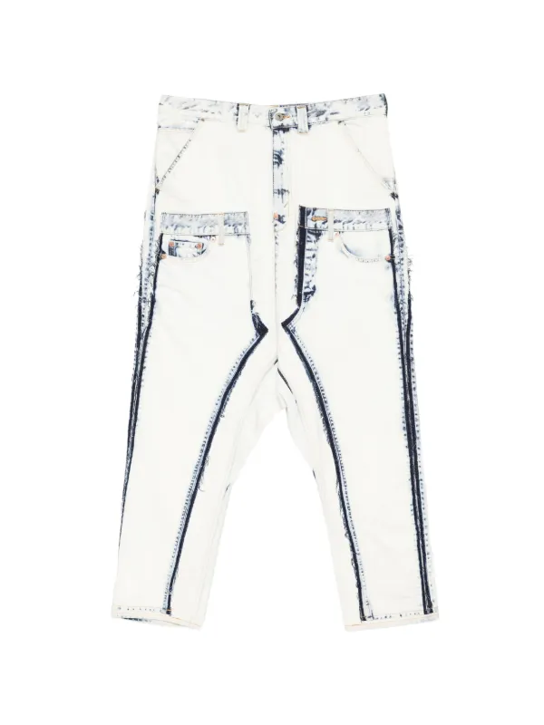 Junya Watanabe MAN ブリーチ ジーンズ | ホワイト | FARFETCH JP