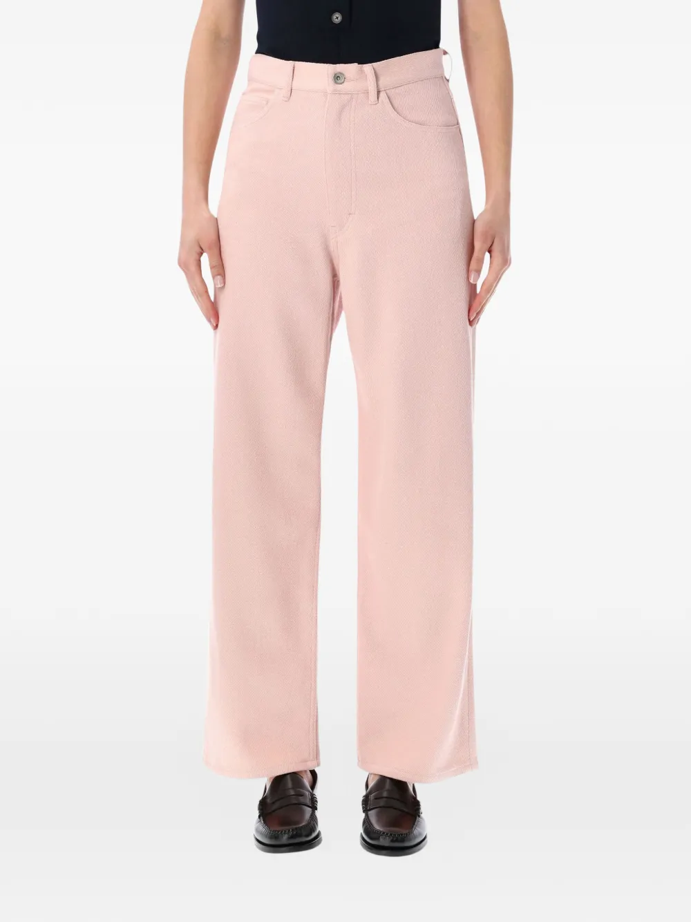 Auralee belt-loops jeans - Rosa