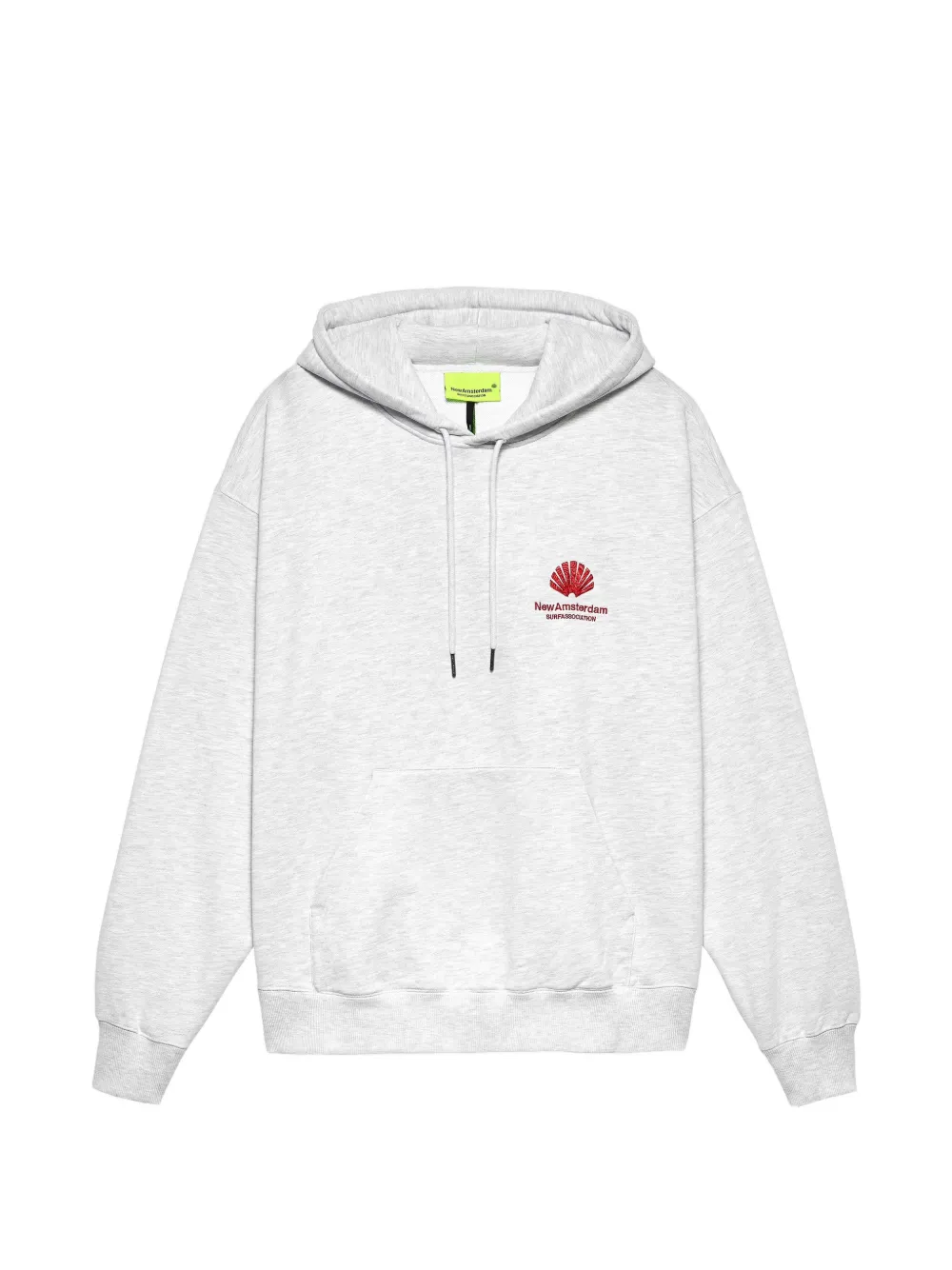 NEW AMSTERDAM logo-embroidered hoodie - Grigio