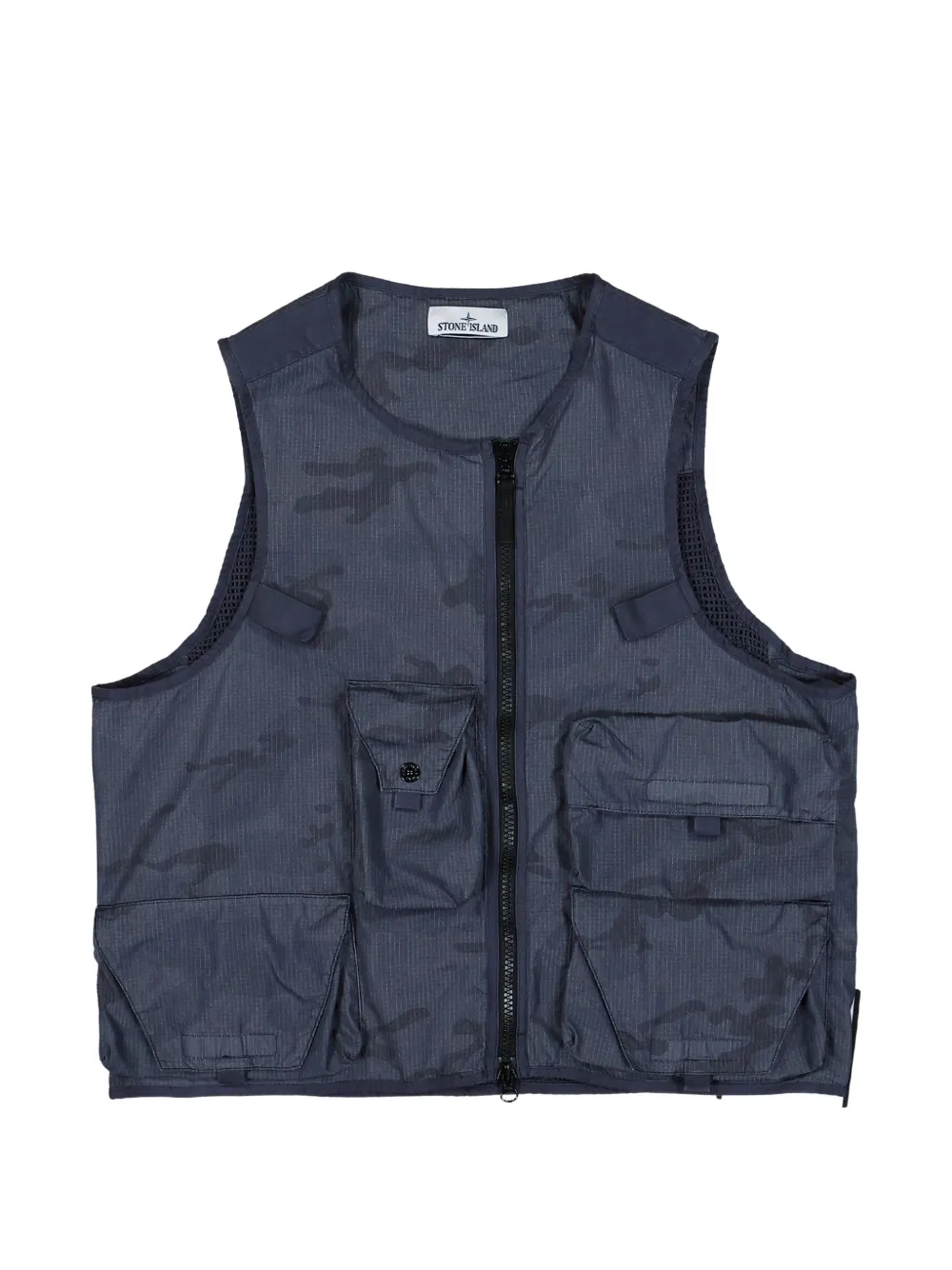 Stone Island Ripstop-TC vest - Blu