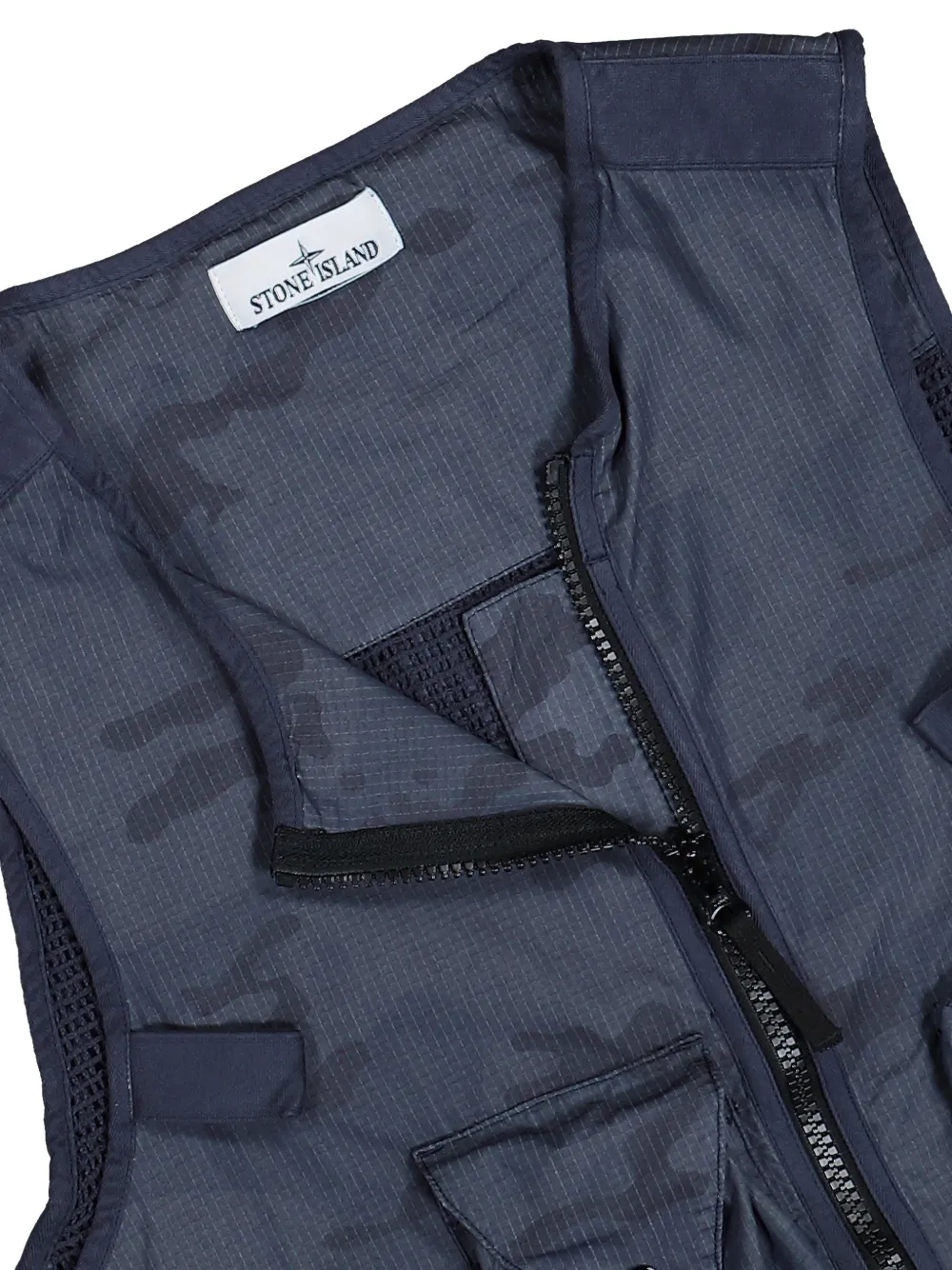 Stone Island Ripstop-TC gilet Blauw