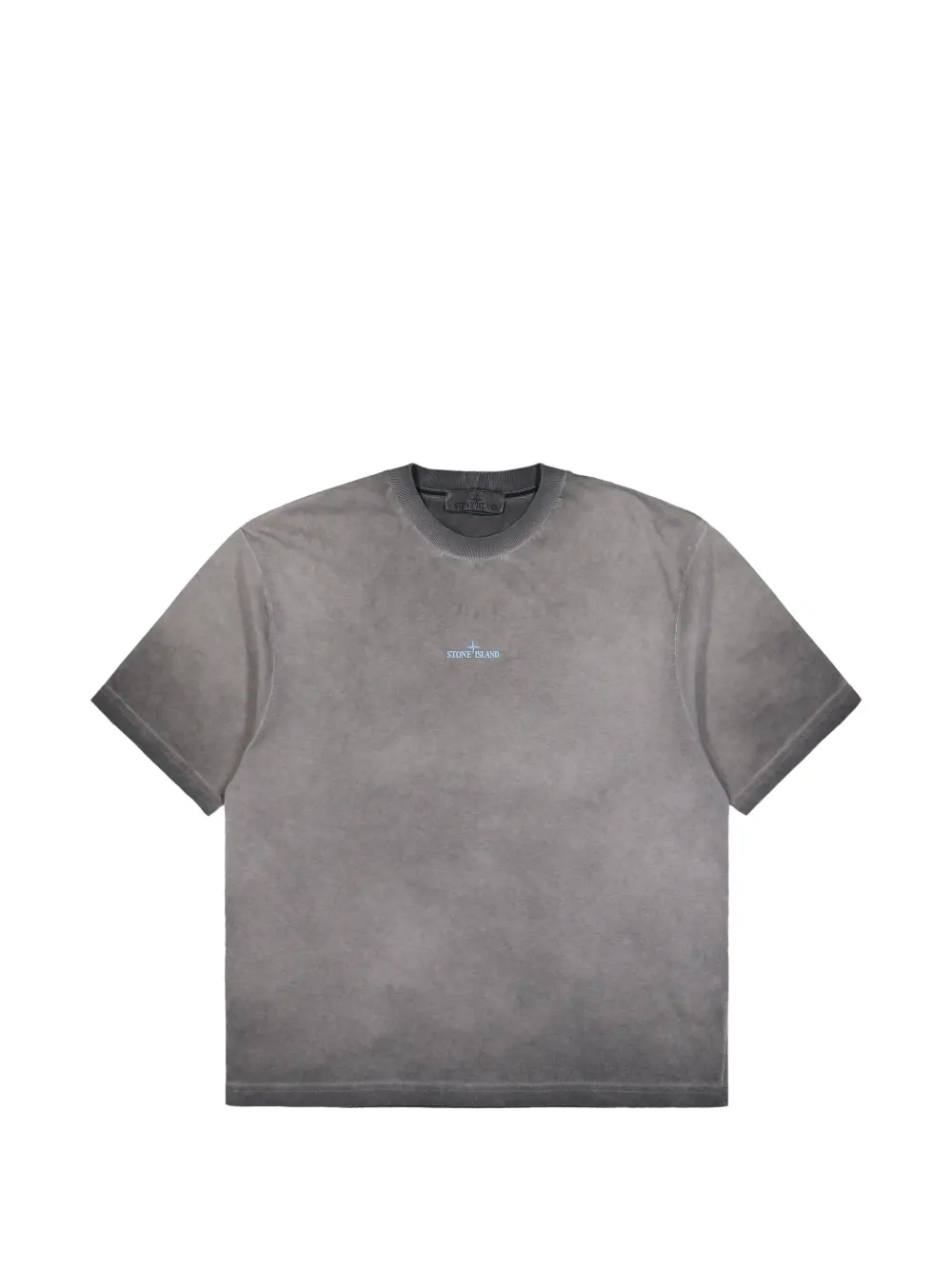 Stone Island logo-print washed T-shirt - Grigio